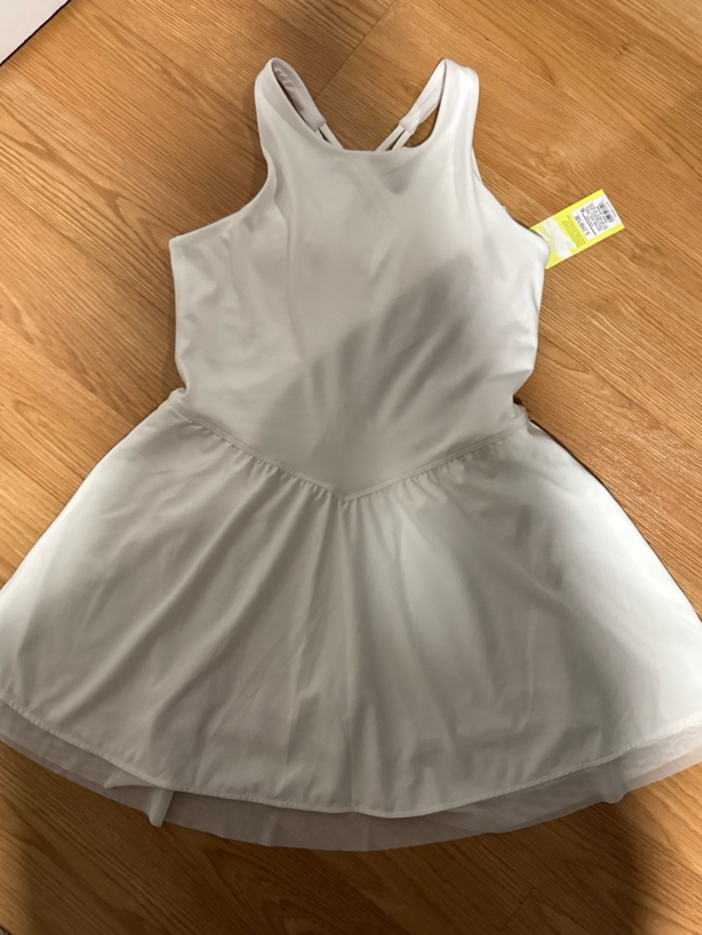 All In Motion Girls White Sleeveless Dress With Built-In Shorts Size L…302